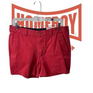 Club Room Red Men's Flat Front Shorts